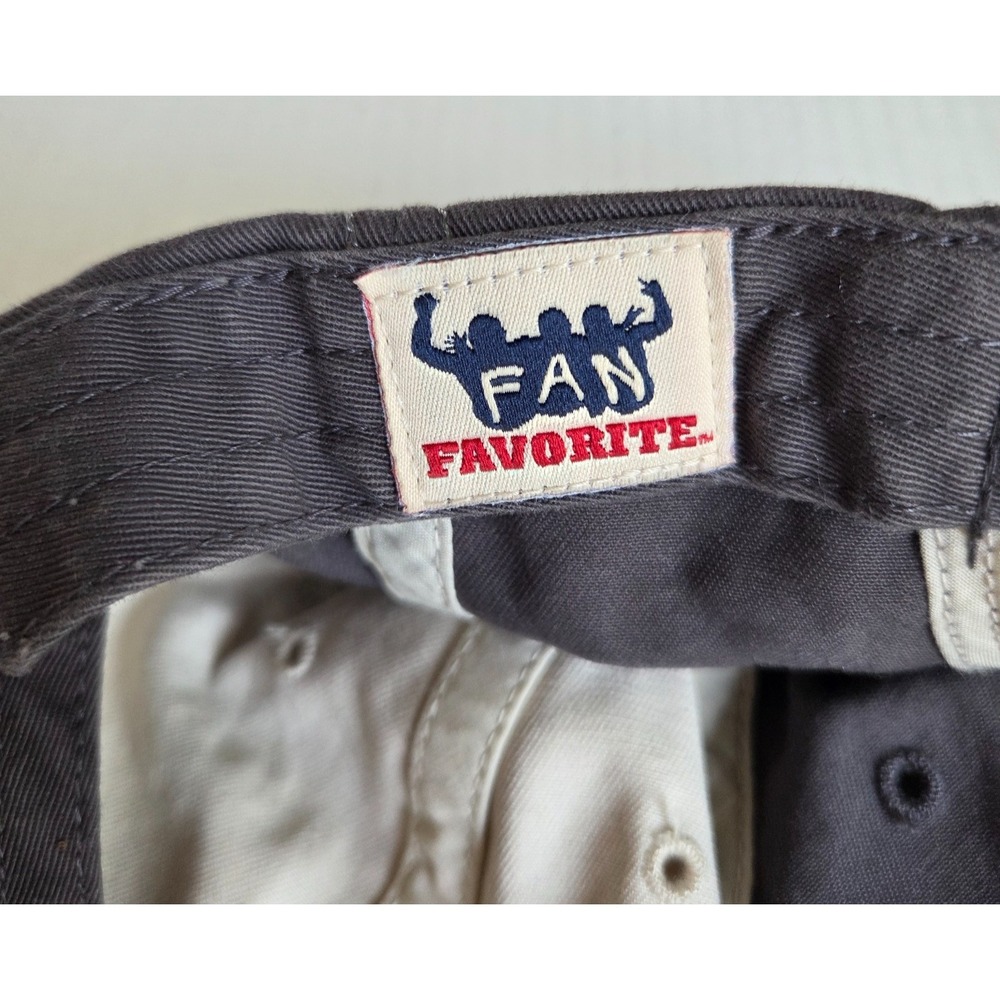 Chicago Cubs Hat Baseball Cap OSFA Gray and Tan Snapback Adjustable Distressed - Picture 10 of 10
